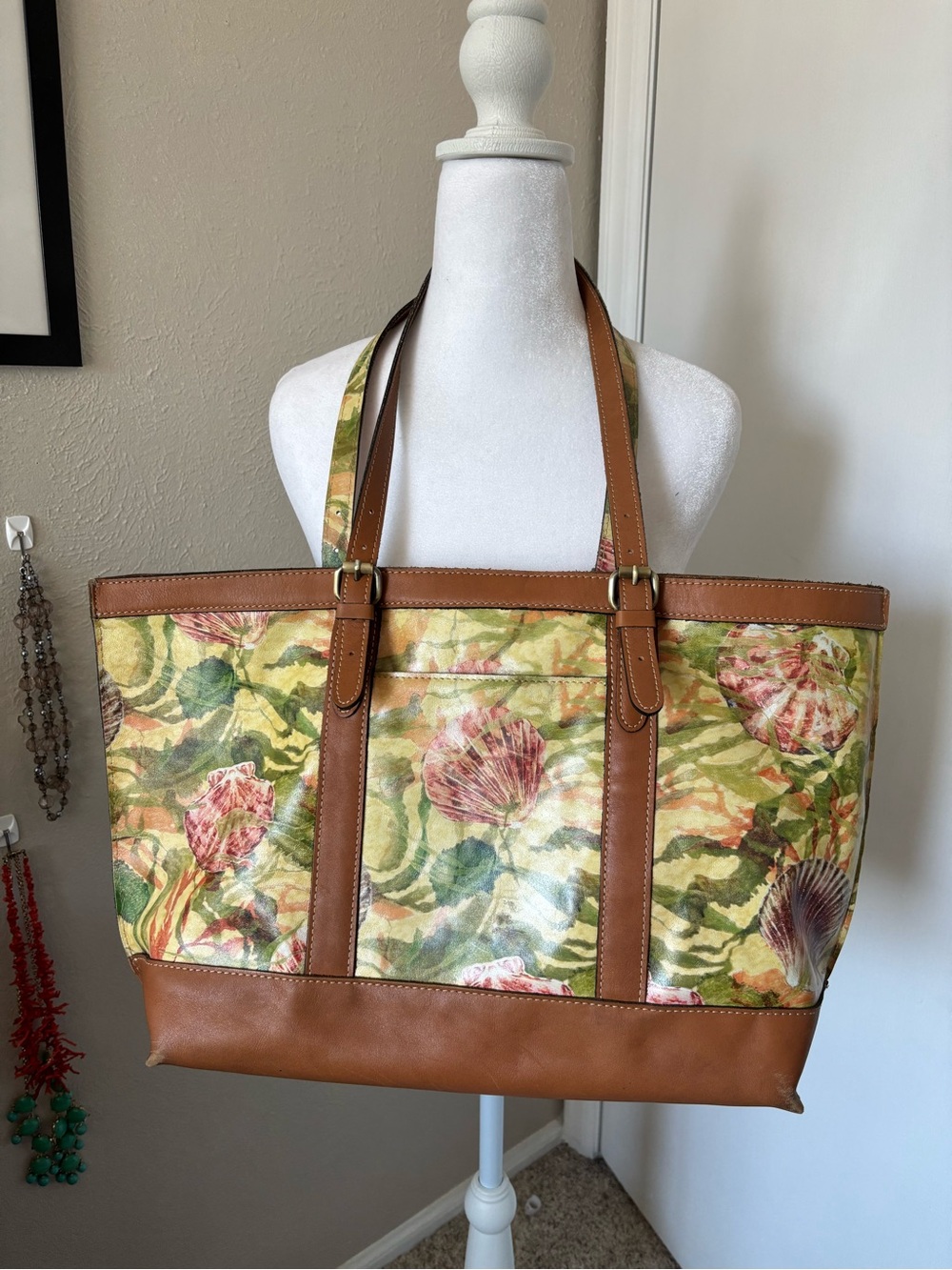 Patricia Nash Large Tote Shells by the Sea